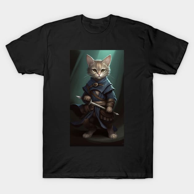 Whiskers the Kitten Ninja T-Shirt by natural-20s